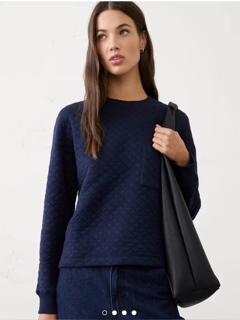 Banana Republic - QUILTED SWEATSHIRT - Small - Picture 2 of 9